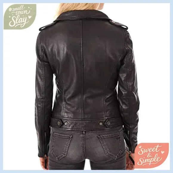 Real Lambskin Leather Bomber Jacket, Handmade, YKK Zippers, Satin Lining